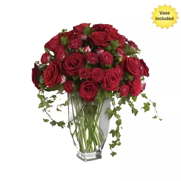 red rose bouquet