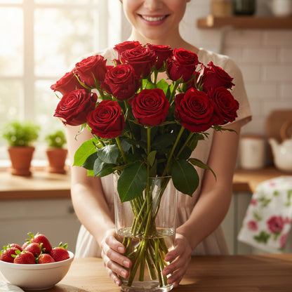 Blooming Heart Roses