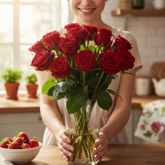 Blooming Heart Roses