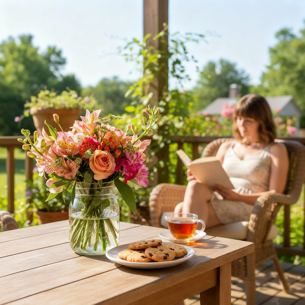 Breathtaking Blooms in Mason Jar