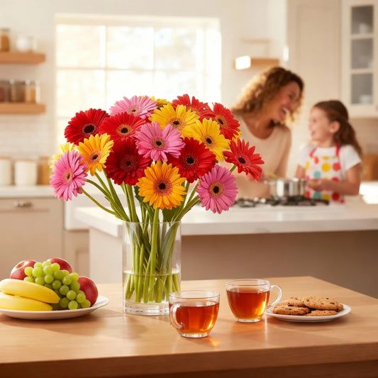 Classic Rainbow Gerbera Bouquet