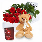 Dozen Gift Boxed Rose Combo