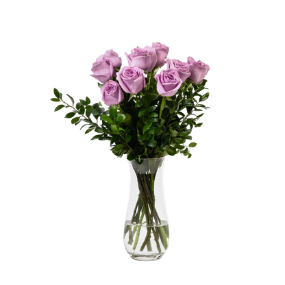 Half Dozen Lavender Roses - Flower Delivery New Zealand