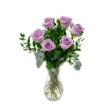 Half Dozen Lavender Roses