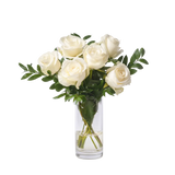 Half Dozen White Roses - Flower Delivery New Zealand