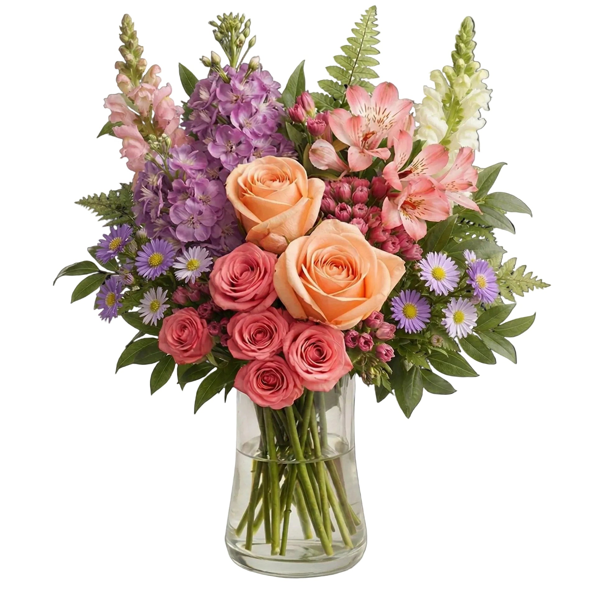 Blush & Berry Bouquet - Flower Delivery New Zealand