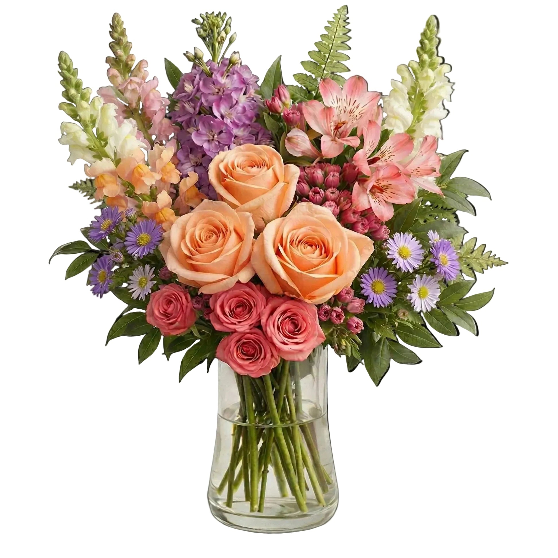 Blush & Berry Bouquet - Flower Delivery New Zealand