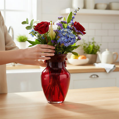 Red Vase