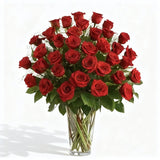 Three Dozen Long Stem Red Roses