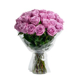 Two Dozen Long Stem Lavender Roses – rose arrangement by Mel's Flowers New Zealand