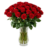Two Dozen Long Stem Red Roses