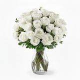 Two Dozen Long Stem White Roses