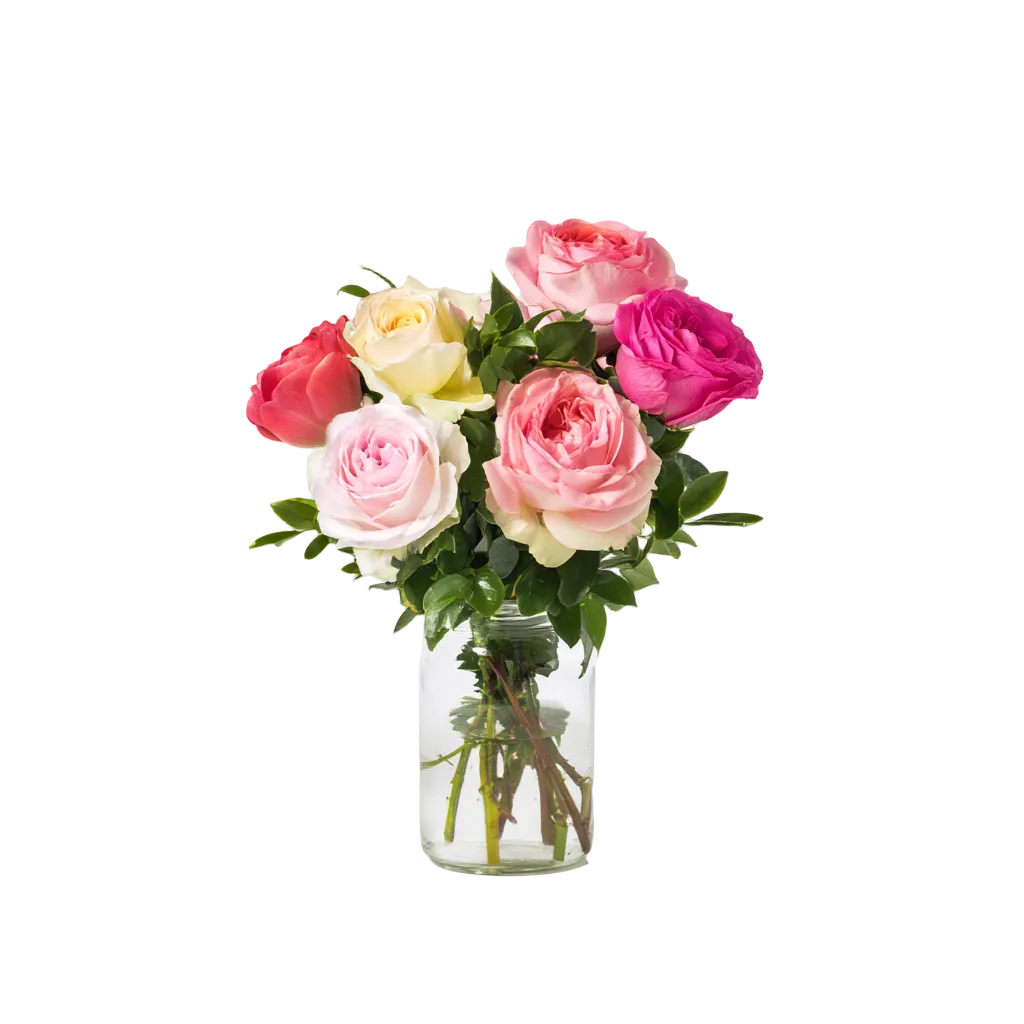 Half Dozen Assorted Long Stem Roses