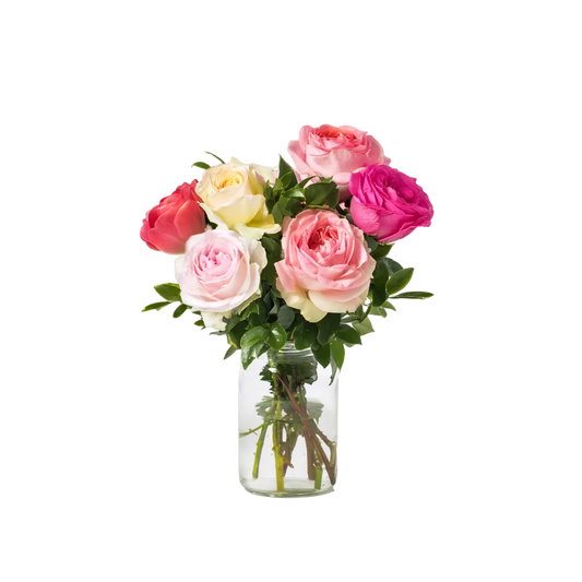 Half Dozen Assorted Long Stem Roses