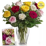 mixed roses