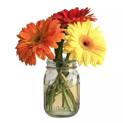 Gerbera Daisies in a Mason Jar - Flower Delivery New Zealand